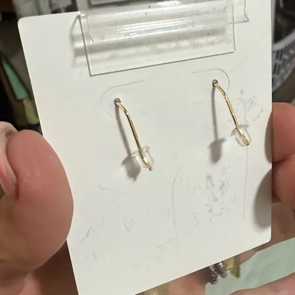 MIA FIORE STERLING SILVER FEATHER BOHO DANGLE DROP HOOK EARRINGS - Picture 5 of 5